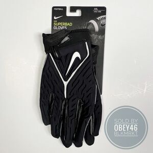 Nike Superbad 6.0 Football Gloves Black Men's 4XL